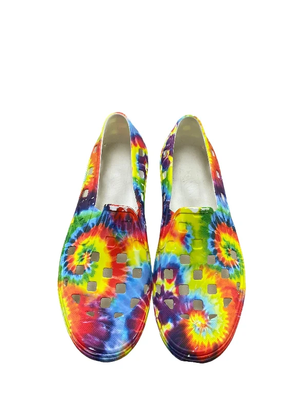 flats with gold details-Shoes Flats By Vans In Tie Dye Print, Size: 9