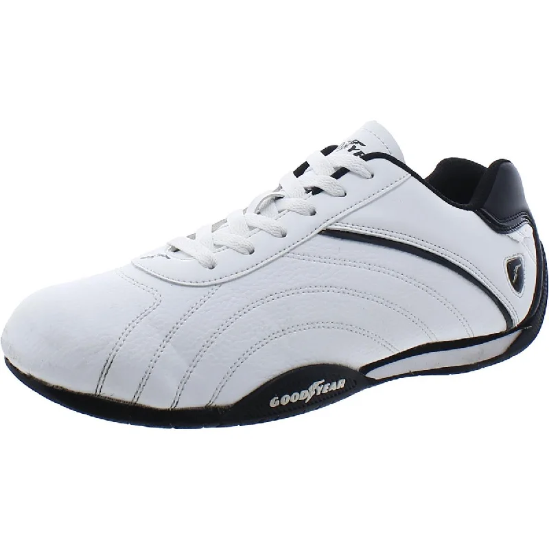 Athletic shoes with stylish stitching -Goodyear Mens Ori-S Faux Leather Lifestyle Casual And Fashion Sneakers