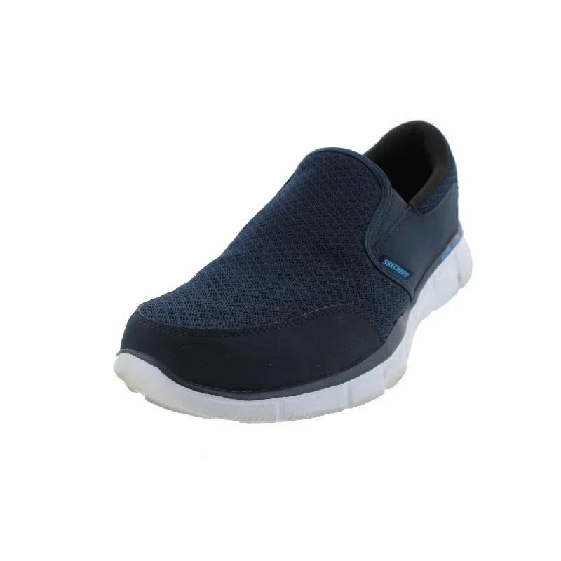 Athletic shoes with slip-resistant soles -Skechers Mens Equalizer-Persistent Lightweight Fitness Slip-On Sneakers