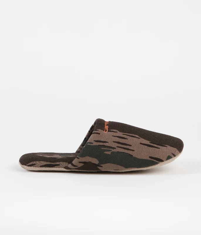 charm slippers green-Carhartt Script Embroidery Slippers - Camo Unite / Copperton