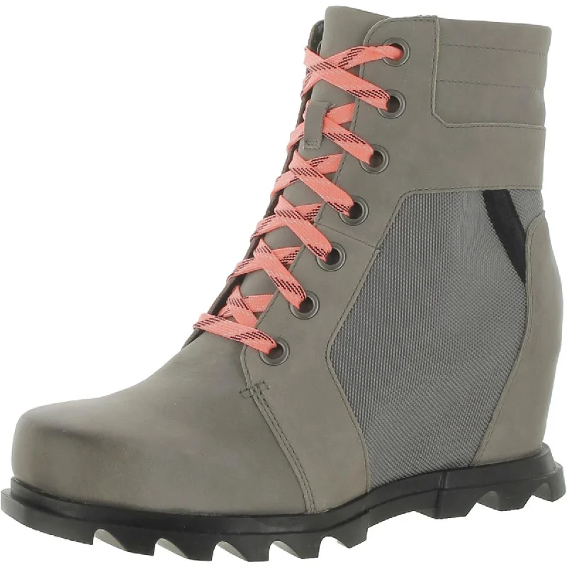 Heavy-duty boots for rugged work-Sorel Womens Joan Of Artic III Leather Wedge Boots