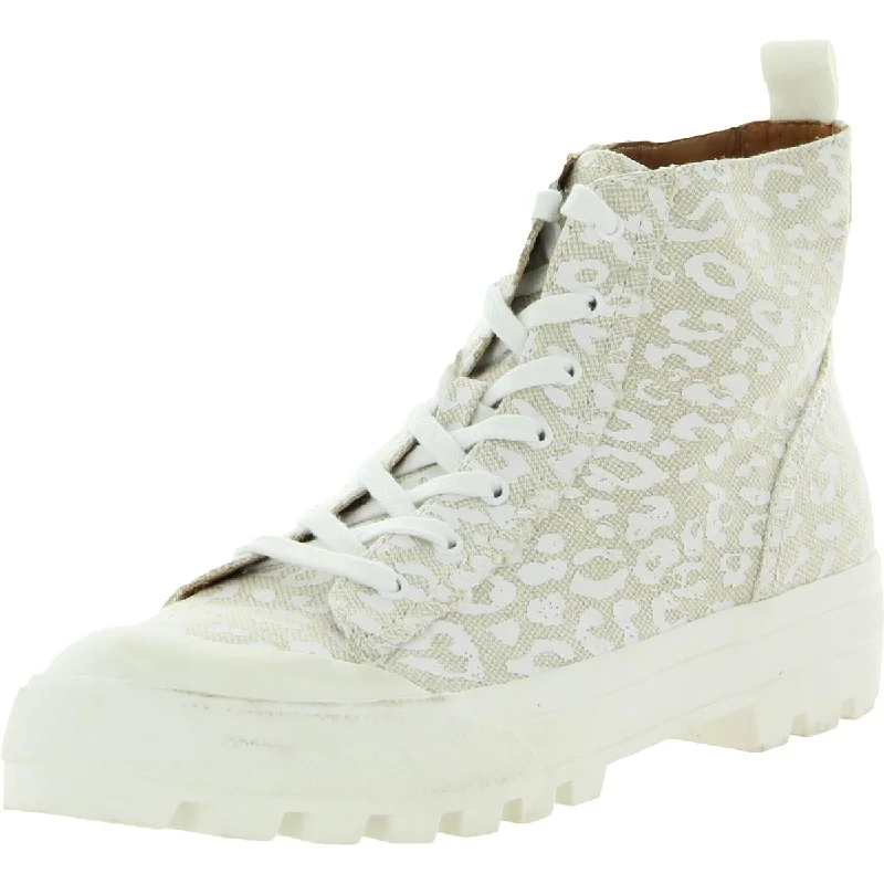 Athletic shoes with extra lightweight builds -Lucky Brand Women's Eisley Canvas Lugged Sole High Top Sneakers