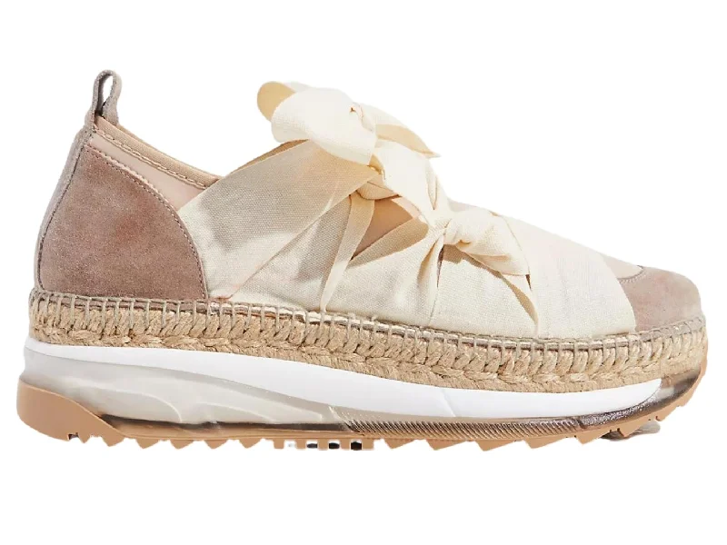 Athletic shoes for volleyball players -Free People: Chapmin Double Platform Espadrille Sneaker in Ivory