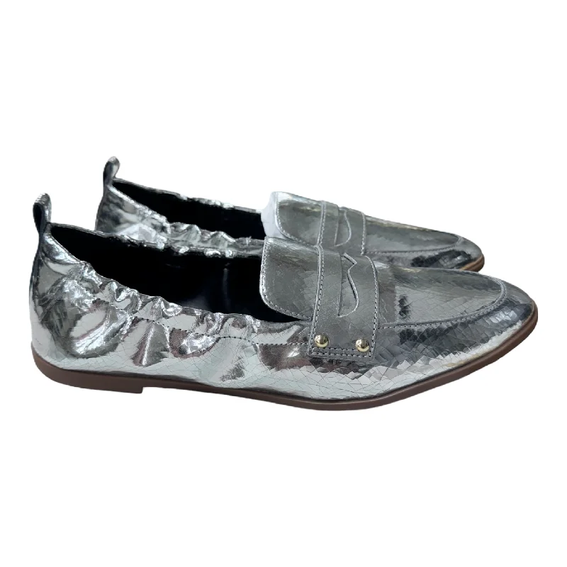 classic comfortable ballet flats-Shoes Flats By Jessica Simpson In Silver, Size: 8