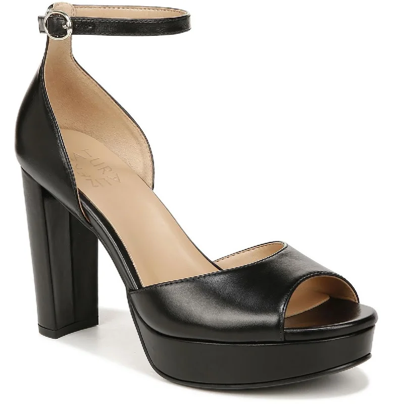 High heels for casual evening walks -high heels for everyday wear-Naturalizer Womens Melina Leather Open Toe Pumps