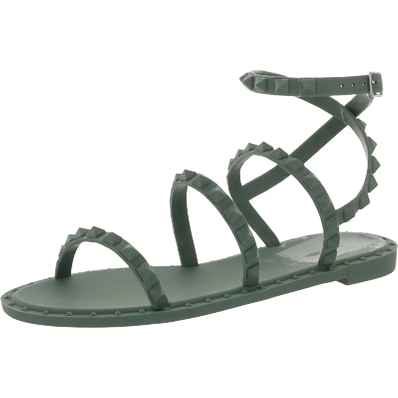 Soft sandals for warm trips-Journee Collection Womens Buckle Rubber Strappy Sandals