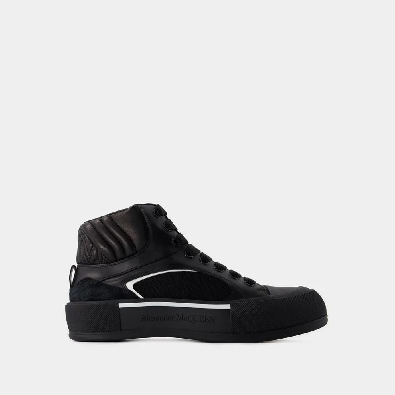 Athletic shoes with grippy tread designs -ALEXANDER MCQUEEN Deck Mini Sneakers for Men - SS24 Collection