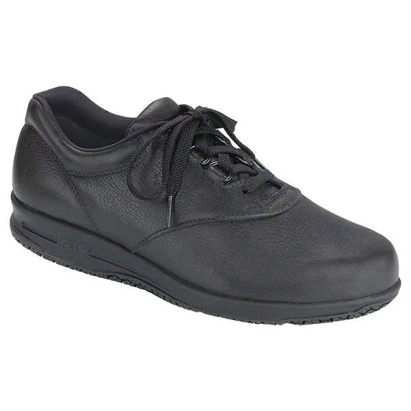 SAS Liberty Slip-Resistant Shoe Water-Resistant Black Leather (Women's)