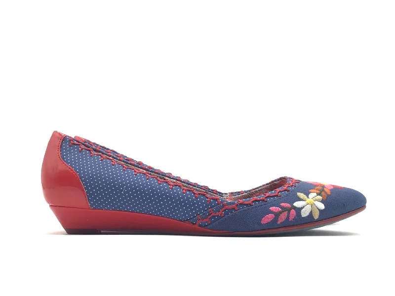 flats with trendy design-Shoes Flats By Poetic License In Blue, Size: 10