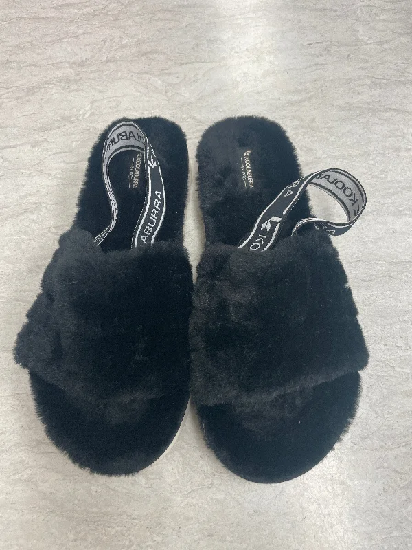 ivory plush slippers soft-Slippers By Koolaburra By Ugg In Black, Size: 5