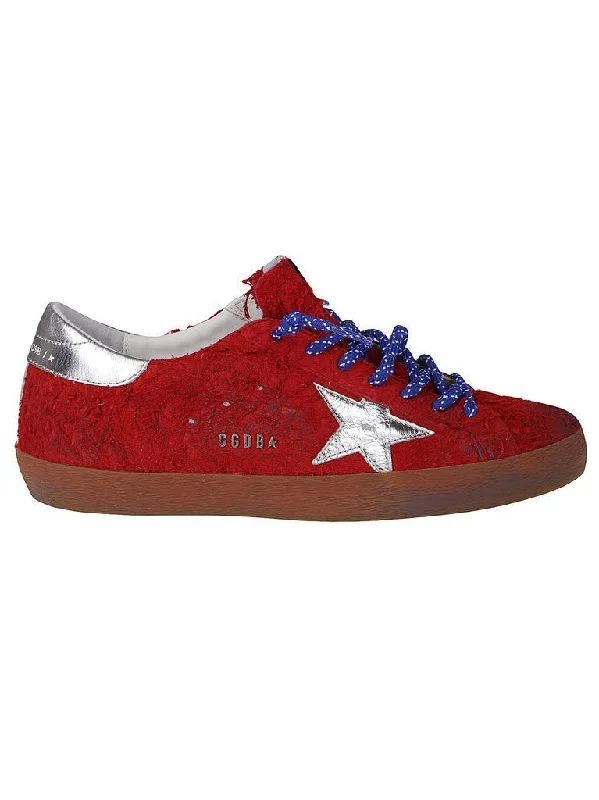 Athletic shoes with padded uppers -GOLDEN GOOSE Super-Star Long Hair Suede Upper Sneakers for Men