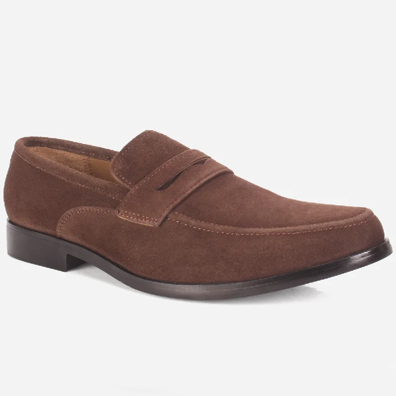 Loafers with snug lining -Mens "NAIMAR" Leather Slide In Loafers Shoes