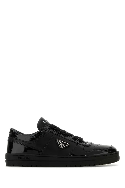 Athletic shoes for sprinting on tracks -PRADA Leather Downtown Sneaker for Women