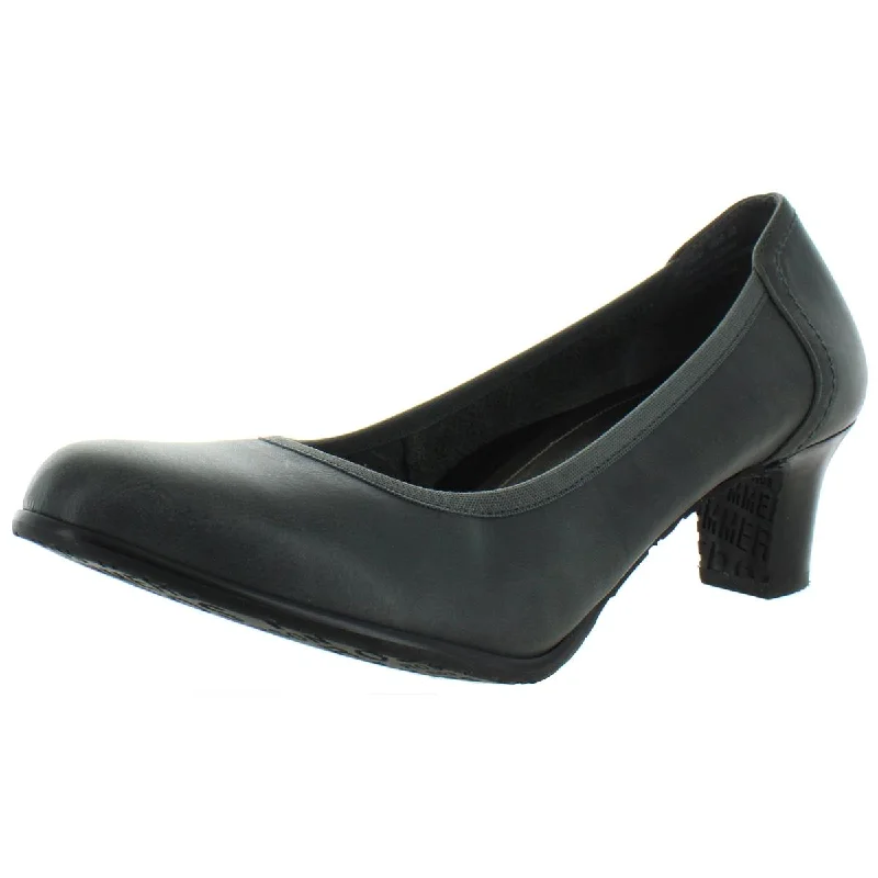 High heels for long night dinners -high heels with soft leather lining-Ros Hommerson Womens Halo Leather Slip On Pumps