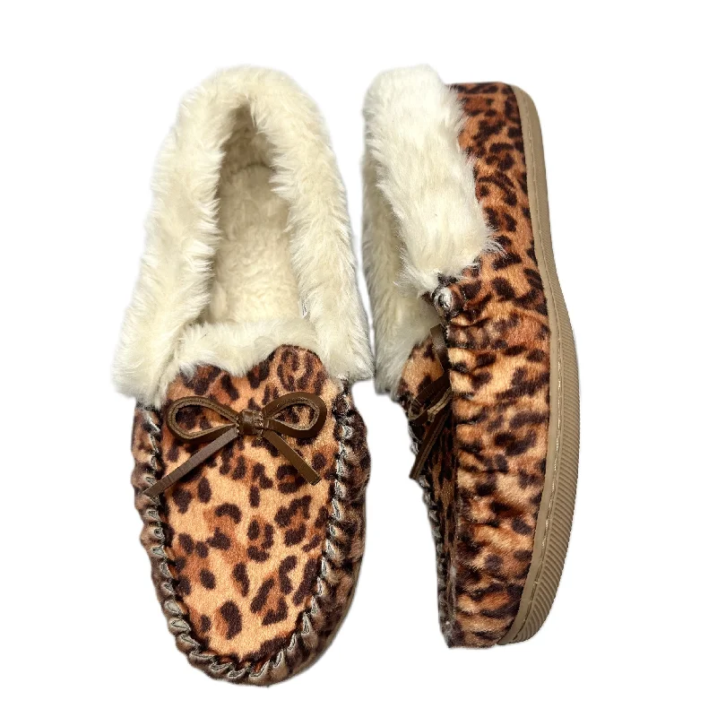 vibe slippers affordable-Slippers By J. Crew In Animal Print, Size: 7