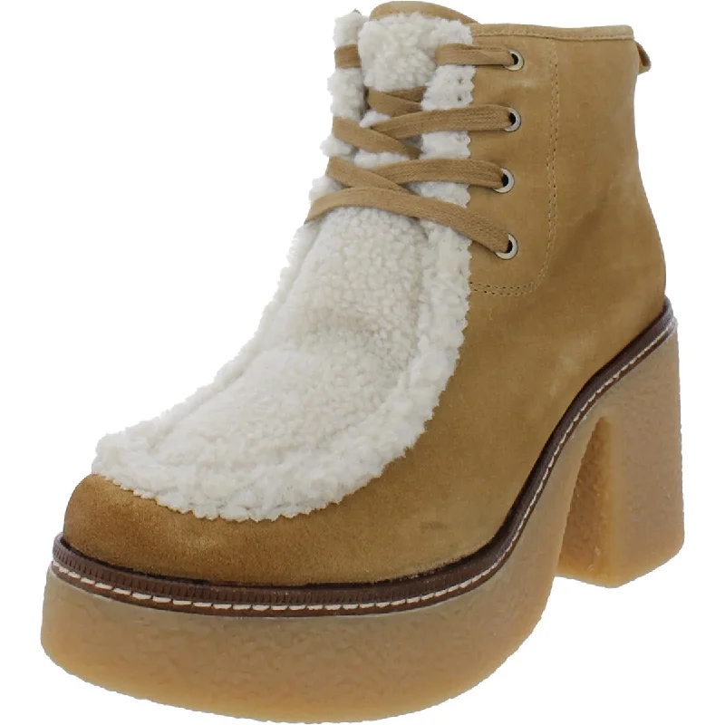 Fashionable boots for evening wear-Sam Edelman Womens Shaw Suede Block Heel Chukka Boots