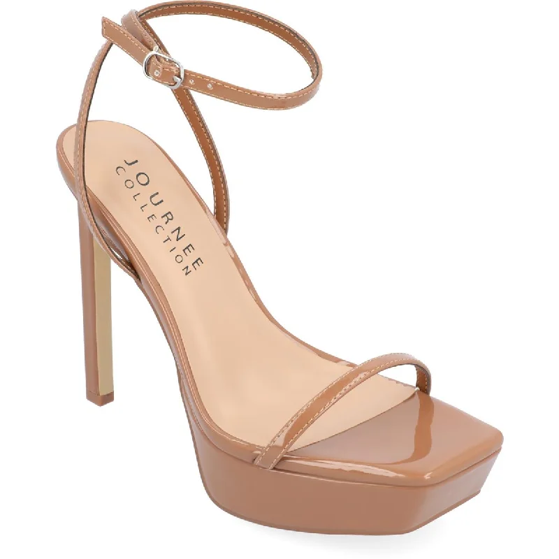 High heels with cushioned ankle support -high heels with platform sole-Journee Collection Womens TELILAH Square toe  Pumps