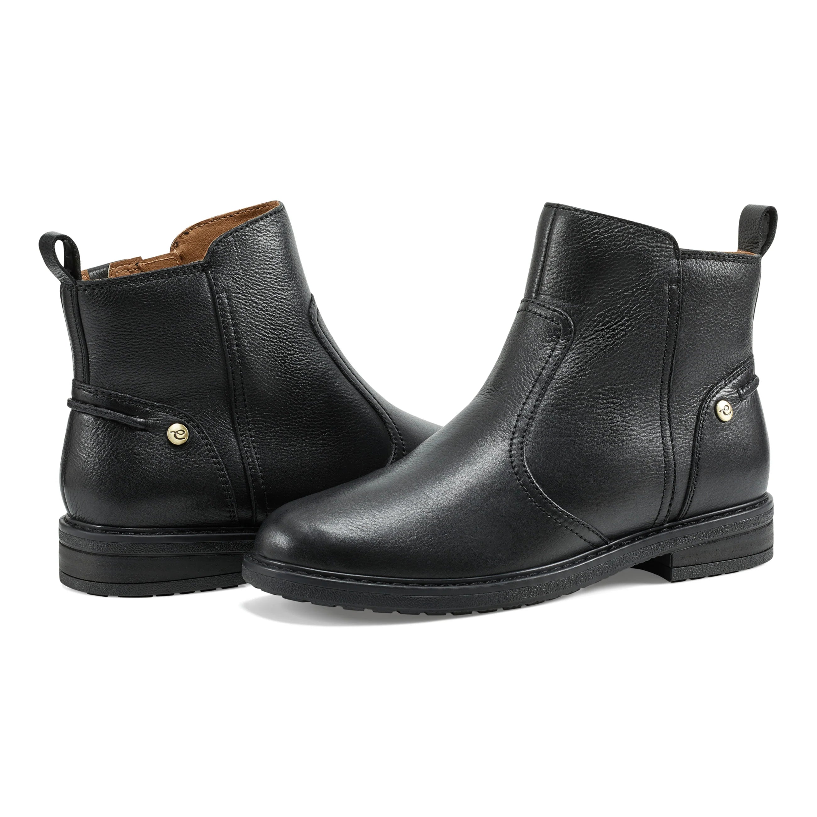 Heavy-duty boots for outdoor work-Easy Spirit Juna Bootie Black Women's