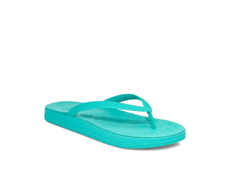 Trendy sandals for casual outings-Women's Shoes Sanuk FUNSHINE Water Friendly Flip Flop Sandals 1152760 TURQUOISE