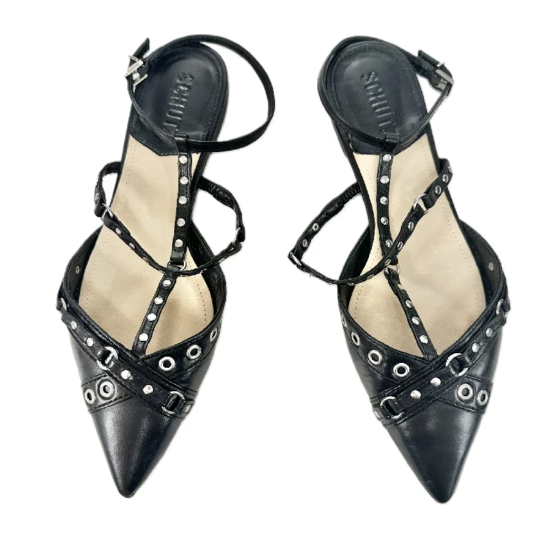 flats for high-fashion looks-Shoes Flats By Schutz In Black, Size: 6.5