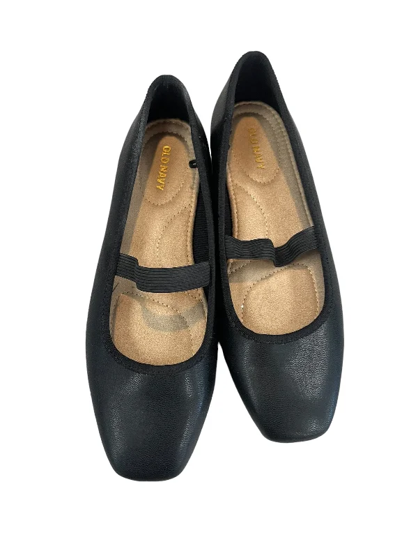 flats with woven details-Shoes Flats By Old Navy In Black, Size: 7