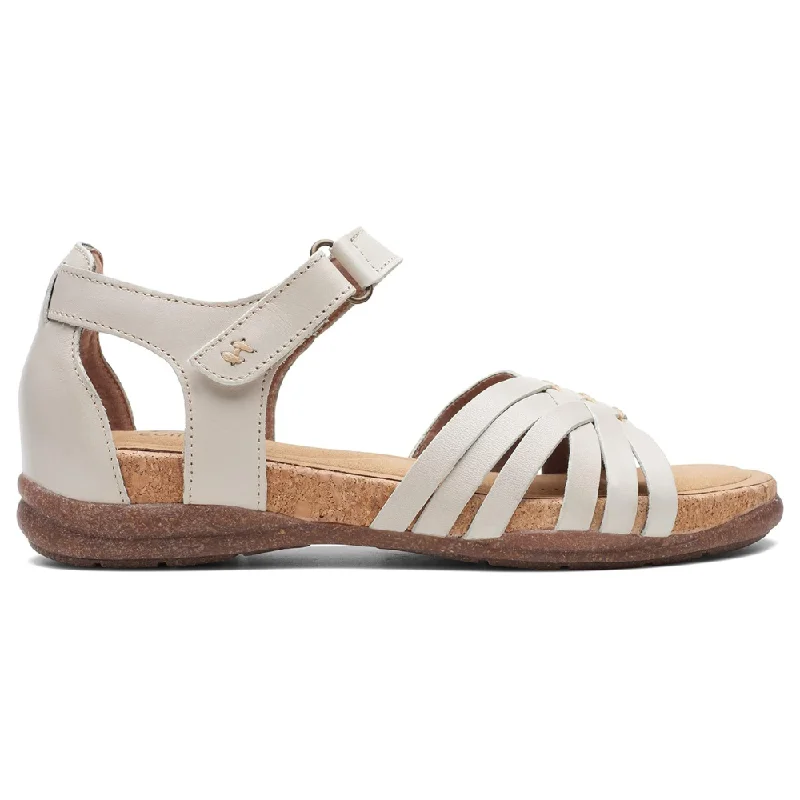 Clarks Roseville Cove White Leather Sandal (Women's)