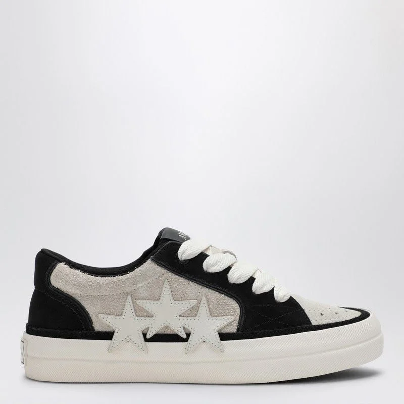 Athletic shoes for runners with heel comfort -AMIRI Low Leather Trainer with Perforated Design