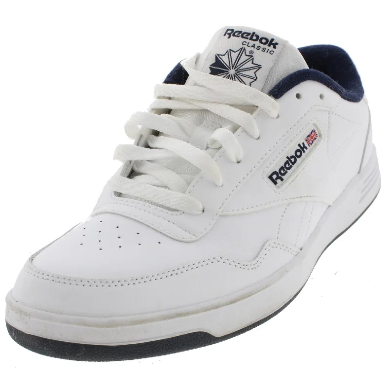 Athletic shoes with modern patterns -Reebok Mens Club Memt Leather Memory Tech Fashion Sneakers