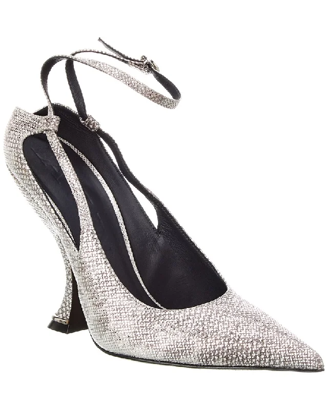 High heels with breathable uppers -high heels for fall season-LANVIN Rita Leather Pump