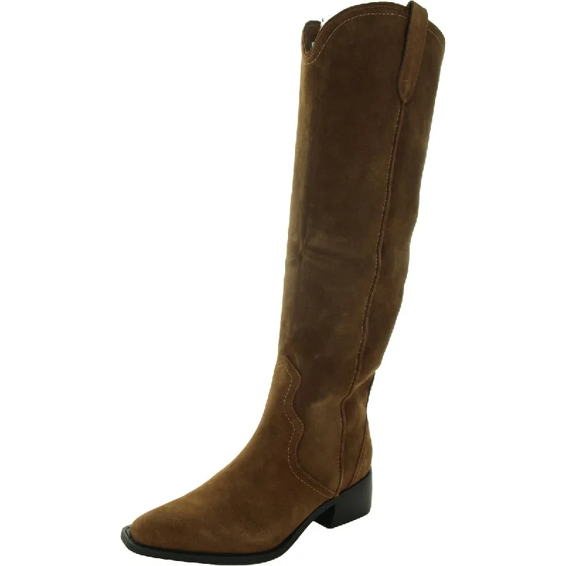 Waterproof boots for snowy hikes-Steve Madden Womens Garvy Suede Cowboy, Western Boots