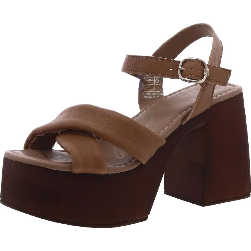 Affordable sandals for kids’ fun-Sam Edelman Womens Leather Ankle Strap Platform Sandals