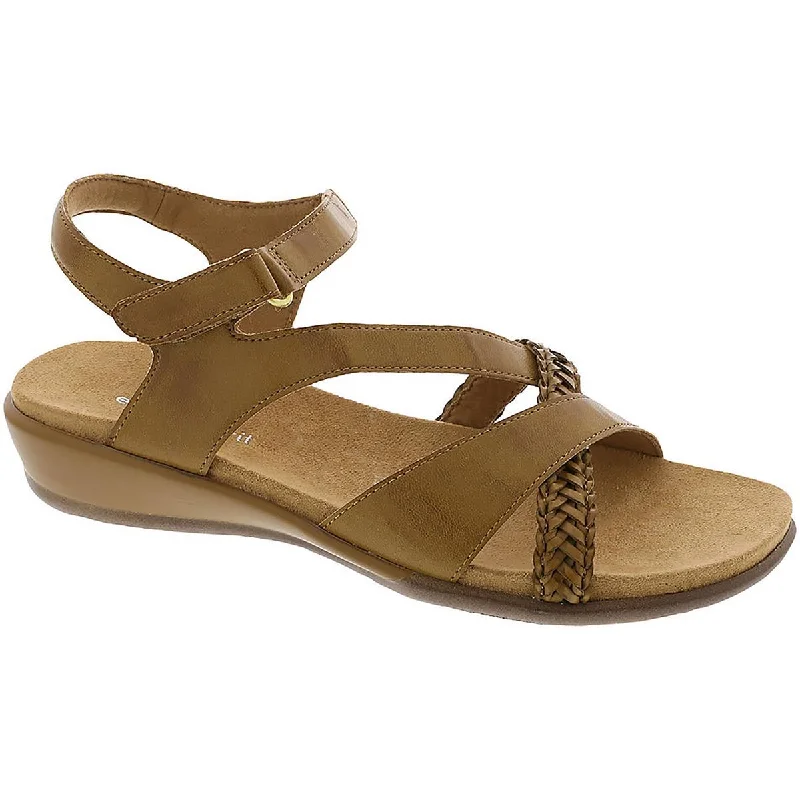 Soft sandals for warm trips-Easy Spirit Womens Hart 3 Faux Leather Strappy Sandals