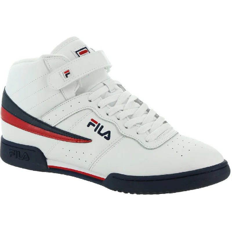 Athletic shoes with grippy midsoles -Fila Mens F-13V Casual Perforated Fashion Sneakers