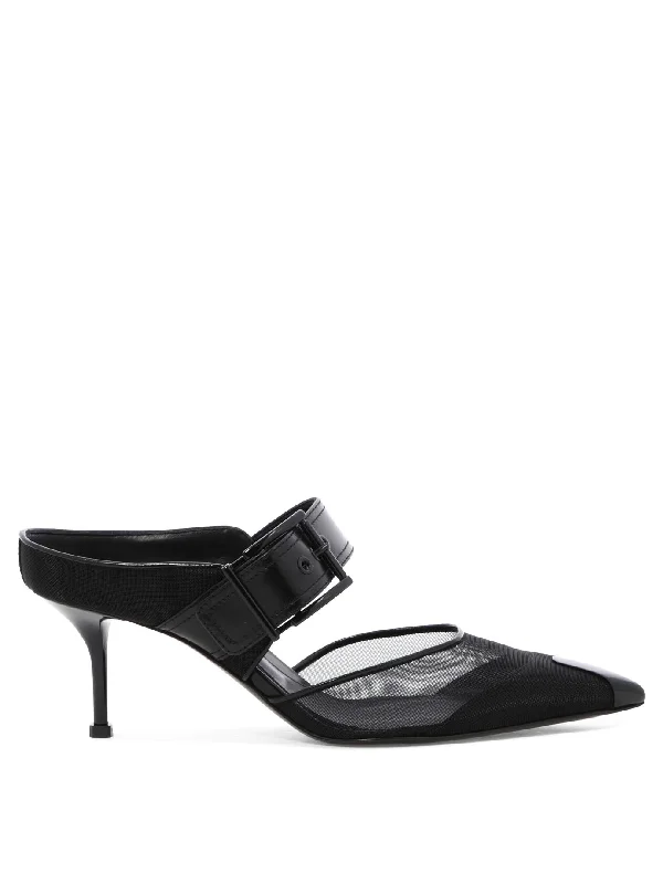 High heels with eco-friendly materials -high heels with sleek and modern design-ALEXANDER MCQUEEN Punk-Inspired Women's Pumps with Heel