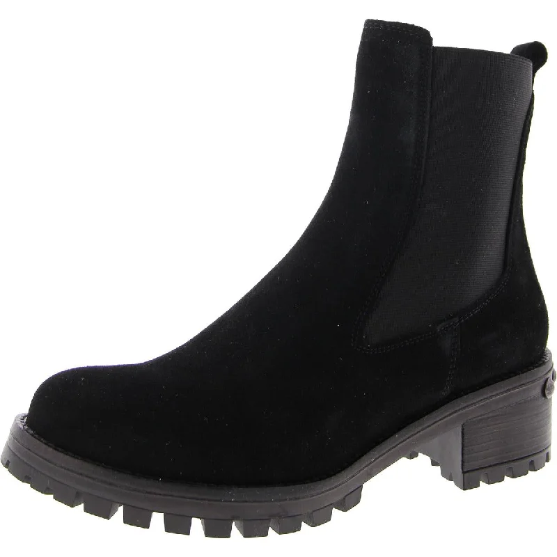 Lightweight camping footwear options-Eric Michael Womens Leather Pull On Chelsea Boots