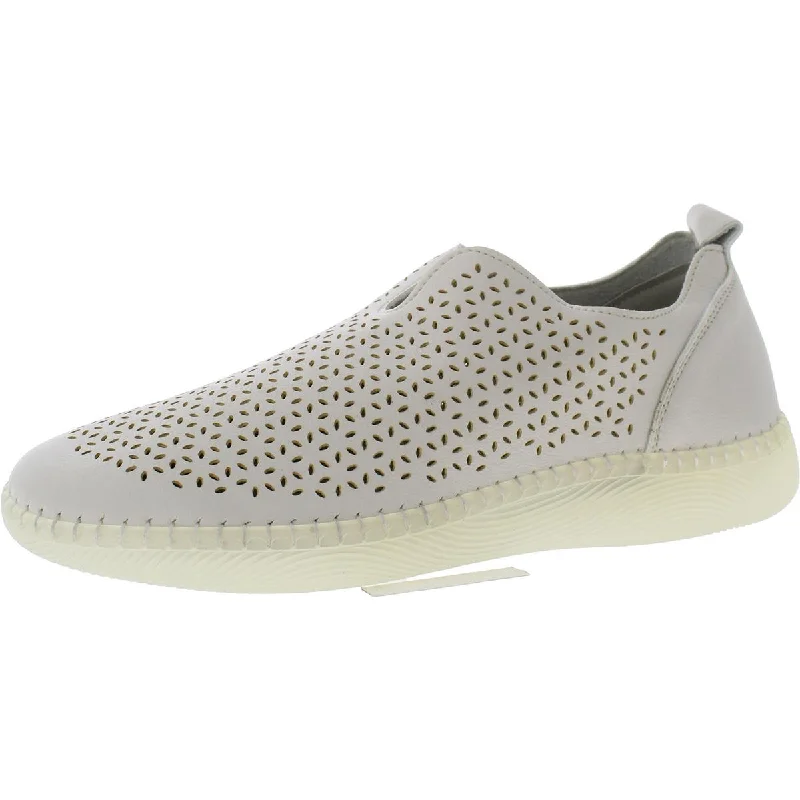 Athletic shoes for high-intensity interval training -VJH Confort Womens Faux Leather Perforated Slip-On Sneakers