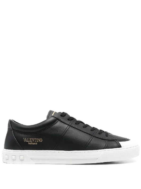 Athletic shoes for indoor cycling classes -VALENTINO GARAVANI Men's Premium Calf Leather Sneakers