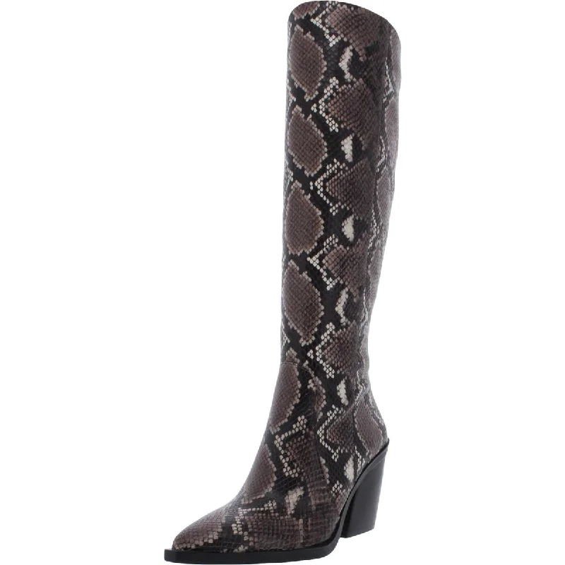 Slip-resistant boots for kitchens-Vince Camuto Womens Gravana Leather Pointed Toe Knee-High Boots