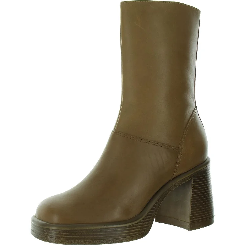 Waterproof boots for heavy rain-Steve Madden Womens Tall Boot Block Heel Mid-Calf Boots