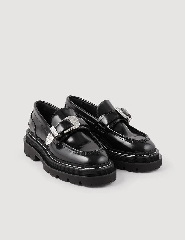 Women’s loafers with bow detail -Leather Loafers