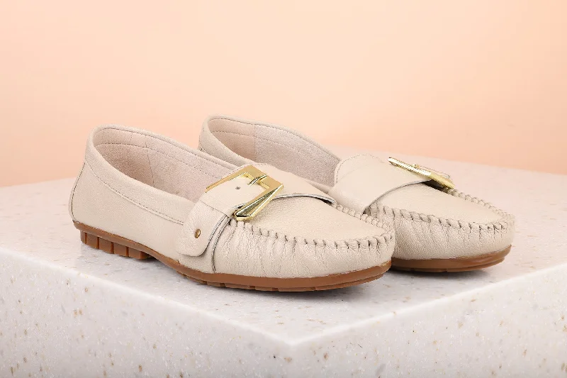 Loafers for ethical shoppers -Buckle Leather Loafers