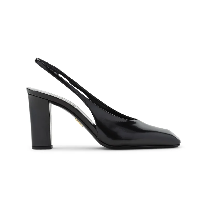 High heels with anti-slip tread designs -high heels for a chic appearance-PRADA Elegant Women's Leather Pumps