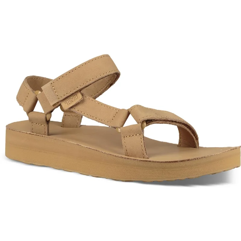 Trendy sandals for summer trends-Teva Womens Midform Universal Leather Ankle Platform Sandals