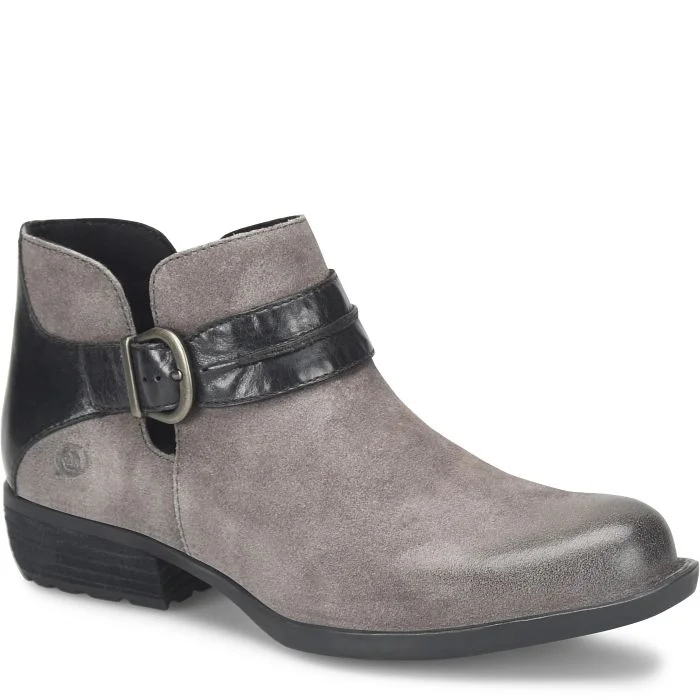 Lightweight boots for long paths-Born Kati Boot Dark Grey Black Women's