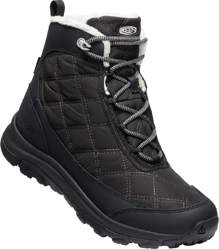 Comfortable boots for trail roads-Keen Terradora II Wintry Waterproof Boot Black Women's